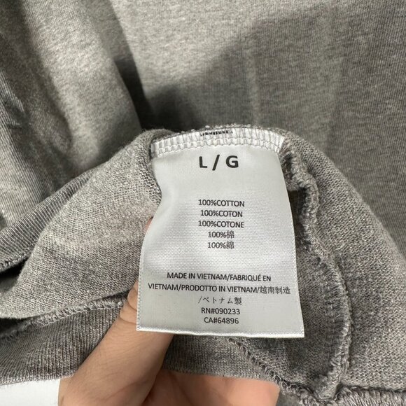 Fear of God Essentials Spellout Logo Oversized T-Shirt Size Large Gray - Picture 7 of 9